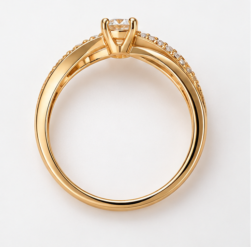 Minimal Gold Stack Ring